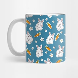 Bunnies and Carrots Pattern Mug